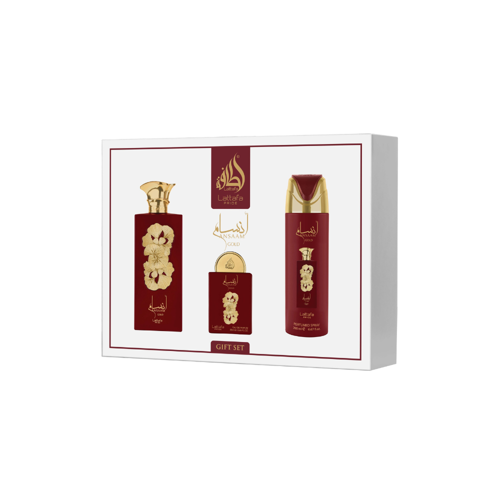 Ansaam Gold Giftset Lattafa Perfumes dames 4-delig