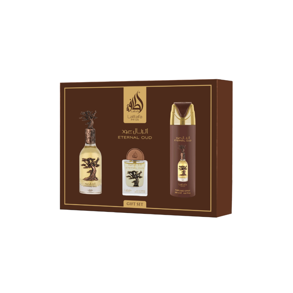 Eternal Oud Giftset Lattafa Perfumes unisex 4-delig